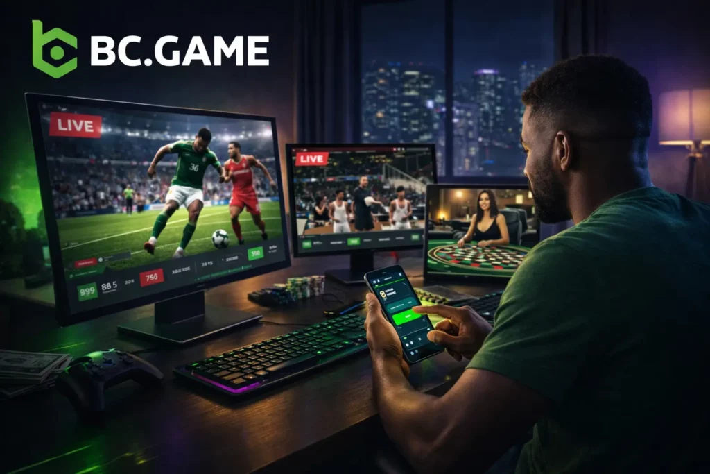 BC.Game Live Betting Features: 24/7 Action and Instant Updates